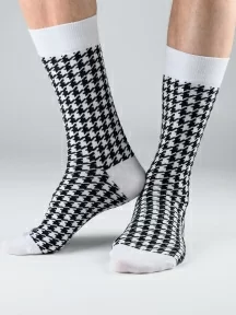 Мужские носки "Нева-Сокс", VO9, БЕЛО-ЧЕРНЫЕ