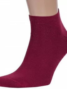 Мужские короткие спортивные носки ХОХ, SPM-180, БОРДОВЫЕ