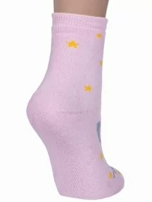 Детские махровые носки "НАШЕ" Смоленской чулочной фабрики, 232С10, рис. 17, РОЗОВЫЕ №24