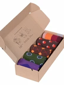 Набор из 5 пар мужских носков "Нева-Сокс", НС-5-201, микс "Машина времени"