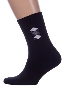 Мужские махровые носки RuSocks (Орудьевский трикотаж) ЧЕРНЫЕ (М3-33065)