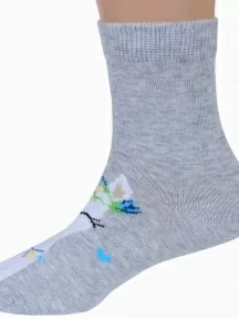 Детские носки RuSocks (Орудьевский трикотаж), Д3-13159, рис. 01, СВЕТЛО-СЕРЫЕ