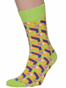 Комплект из 2 пар мужских носков MSCLUB №М23, 2-nm-269, "Объемные трубы"