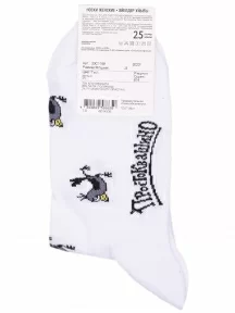 Женские носки Брестские (БЧК), 23С1159, рис. 614, БЕЛЫЕ
