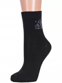 Женские бамбуковые носки Брестские (БЧК), 21C1503, рис. 474, ЧЕРНЫЕ