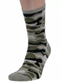 Мужские бамбуковые носки "Носкофф" (АЛСУ), НМ104, рис. 3013, ХАКИ
