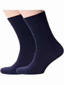 Комплект из 2 пар мужских носков Брестские (БЧК), 2-14С2122, рис. 000, ТЕМНО-СИНИЕ