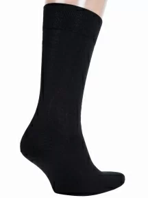 Мужские носки из 100% хлопка RuSocks (Орудьевский трикотаж), М3-11001, рис. 04, ЧЕРНЫЕ