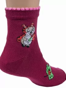 Детские носки LORENZline, Л76, БОРДОВЫЕ