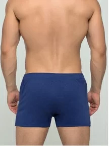 Мужские трусы-шорты из 100% хлопка Sergio Dallini, SG3304-3, СИНИЕ