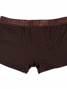 Мужские трусы-боксеры из вискозы Tuosite, TS7801-1, КОРИЧНЕВЫЕ