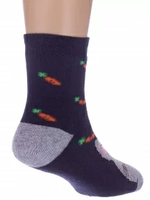 Детские махровые носки "Красная ветка", С-1619, СИНИЕ