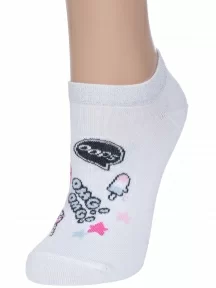 Женские ультракороткие носки Conte, 15С-46СП, рис. 333, БЕЛЫЕ