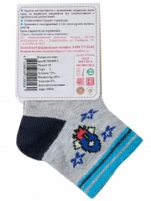 Детские носки "Борисоглебский трикотаж", 8СМ1005/1, СЕРЫЕ