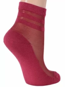 Женские носки LORENZline, Д131, БОРДОВЫЕ