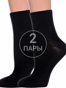 Комплект из 2 пар женских носков Брестские (БЧК), 2-19С1232, рис. 000, ЧЕРНЫЕ