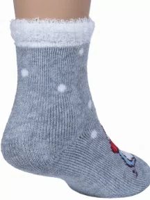 Детские махровые носки "НАШЕ" Смоленской чулочной фабрики, 232С10, рис. 1, ТЕМНО-МЕЛАНЖЕВЫЕ №54-4