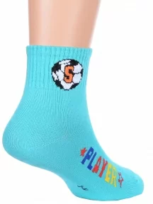 Детские спортивные носки Hobby Line, Ндх4520-05, БИРЮЗОВЫЕ