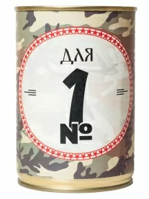 Мужские носки "Трио " в банке, 1БАН_Др, "Для №1" / черные