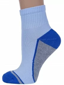 Женские носки с махровым следом Брестские (БЧК), 18С1320, рис. 107, БЛЕДНО-ГОЛУБЫЕ