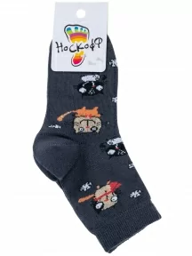 Детские носки "Носкофф" (АЛСУ), НД1, рис. 4095, ТЕМНО-СЕРЫЕ