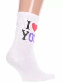 Спортивные носки Hobby Line, нус80159-51-17-04, БЕЛЫЕ