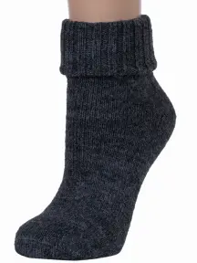 Женские шерстяные носки RuSocks (Орудьевский трикотаж) ТЕМНО-СЕРЫЕ (Ж-195)