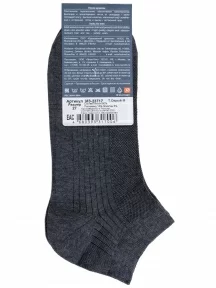 Мужские носки с сеточкой RuSocks (Орудьевский трикотаж), М3-23717, ТЕМНО-СЕРЫЕ