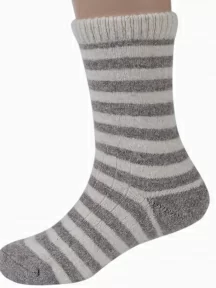 Детские носки из 100% монгольской шерсти (Монголка), 02151, СЕРЫЕ