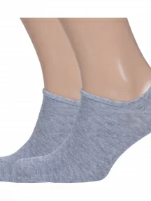 Комплект из 2 пар мужских ультракоротких носков Брестские (БЧК), 2-15С2315, рис. 000, СЕРЫЕ