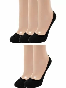 Комплект из 5 пар женских подследников ХОХ ЧЕРНЫЕ (5-SG-1301)