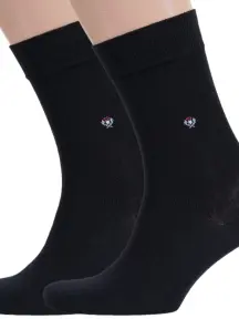 Комплект из 2 пар мужских носков RuSocks (Орудьевский трикотаж) ЧЕРНЫЕ (2-М-197)