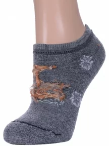 Женские махровые шерстяные носки АЛЬТАИР, ДМ-50, ГРАФИТ