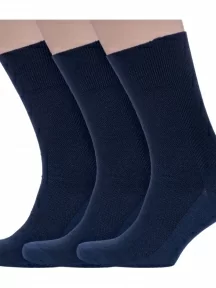 Комплект из 3 пар мужских медицинских носков  Dr. Feet (PINGONS), 3-15DF3, ТЕМНО-СИНИЕ