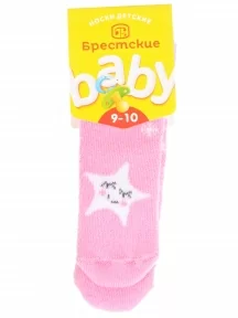 Детские махровые носки Брестские (БЧК), 14С3060, рис. 164, РОЗОВЫЕ
