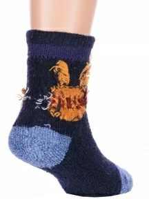 Детские теплые махровые носки Hobby Line, Ндад7618-01, ТЕМНО-СИНИЕ