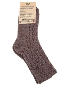 Женские полушерстяные носки RuSocks (Орудьевский трикотаж) БЕЖЕВЫЕ (Ж-185)