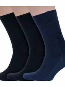 Комплект из 3 пар мужских медицинских носков  Dr. Feet (PINGONS), 3-15DF3, микс 1