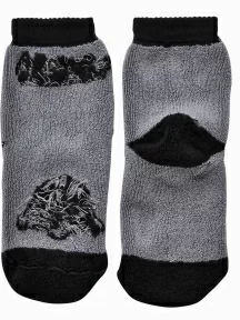 Детские махровые носки ХОХ, dz-1211, СЕРЫЕ