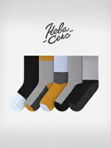 Набор из 5 пар мужских носков "Нева-Сокс", НС-5-НМ47, микс "Пингвин императорский"