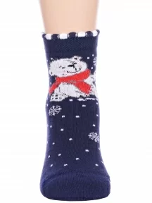 Детские махровые носки LORENZline, Л62, ТЕМНО-СИНИЕ