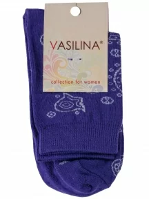 Женские носки VASILINA, 3С2202, ФИОЛЕТОВЫЕ