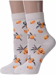 Комплект из 2 пар женских носков Брестские (БЧК), 2-16с1102, рис. 670 ШАМПАНЬ