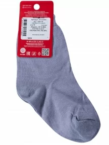 Детские носки "НАШЕ" Смоленской чулочной фабрики, 2С10-В56, рис. 1, СЕРЕБРИСТО-СЕРЫЕ №54