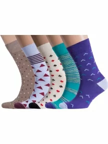 Набор из 5 пар мужских носков MSCLUB №М09, ВИ5-НМ9, микс 1