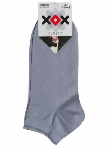 Мужские короткие спортивные носки ХОХ, SPM-180, СЕРЫЕ
