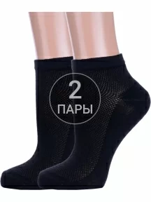 Комплект из 2 пар детских носков Альтаир, 2-Д82, ЧЕРНЫЕ