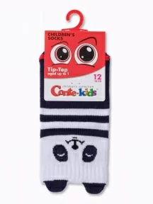 Детские короткие носки Conte kids, 17С-59СП, рис. 563, СИНЕ-БЕЛЫЕ