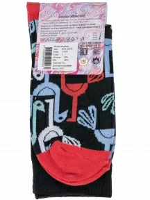 Женские носки "Борисоглебский трикотаж", 6СК, ЧЕРНЫЕ