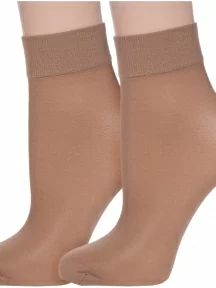 Комплект из 2 пар женских носков Conte, 8С-7СП/Tension 40Н, Bronz, бронзовые